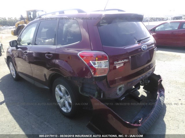 JF2SJAPC9EH515987 - 2014 SUBARU FORESTER 2.5I TOURING RED photo 3