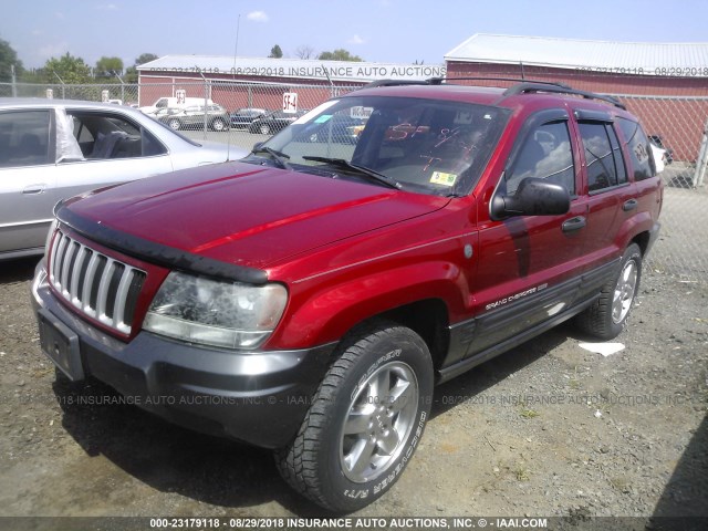 1J4GW48S34C298651 - 2004 JEEP GRAND CHEROKEE LAREDO/COLUMBIA/FREEDOM მუქწითელი ფოტო 2