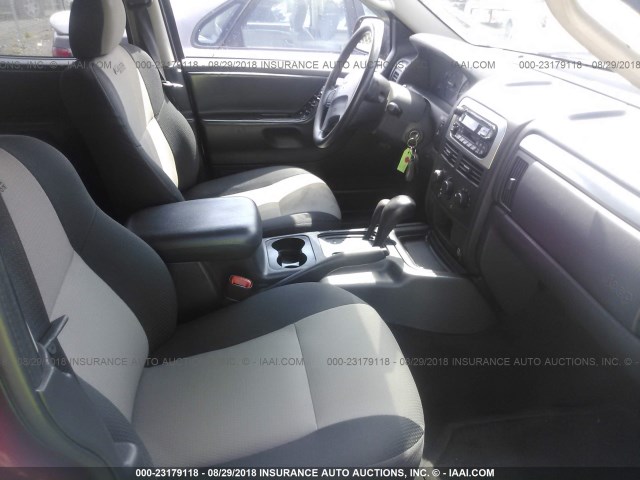 1J4GW48S34C298651 - 2004 JEEP GRAND CHEROKEE LAREDO/COLUMBIA/FREEDOM მუქწითელი ფოტო 5
