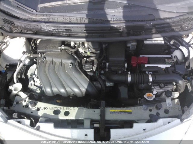 3N1CE2CP1EL409639 - 2014 NISSAN VERSA NOTE S/S PLUS/SV/SL WHITE photo 10