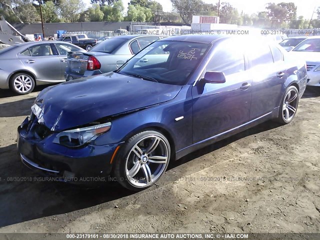 WBANW13568CZ71402 - 2008 BMW 535 I BLUE photo 2