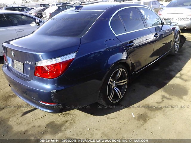 WBANW13568CZ71402 - 2008 BMW 535 I BLUE photo 4