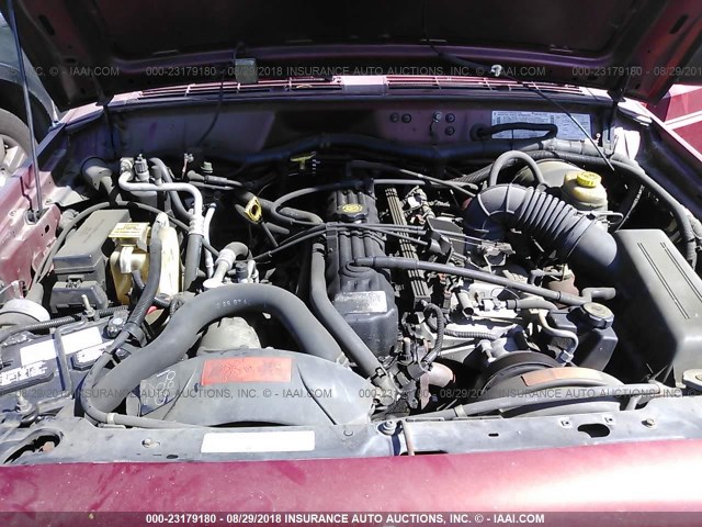 1J4FT68S2WL160957 - 1998 JEEP CHEROKEE SPORT/CLASSIC Czerwony zdjęcie 10