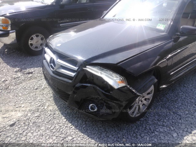 WDCGG8HB7AF409569 - 2010 MERCEDES-BENZ GLK 350 4MATIC BLACK photo 6