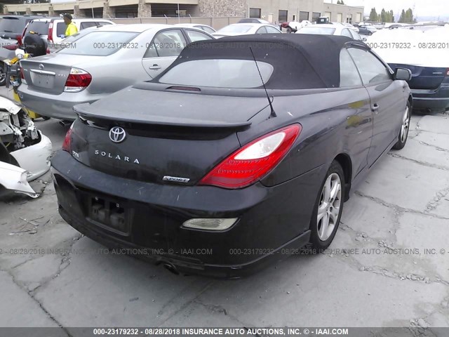 4T1FA38P97U117892 - 2007 TOYOTA CAMRY SOLARA SE/SLE შავი ფოტო 4