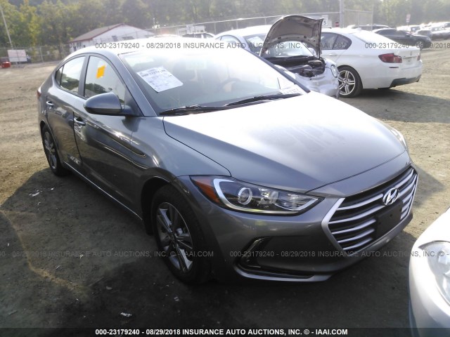 5NPD84LF0JH301180 - 2018 HYUNDAI ELANTRA SEL/VALUE/LIMITED GRAY photo 1