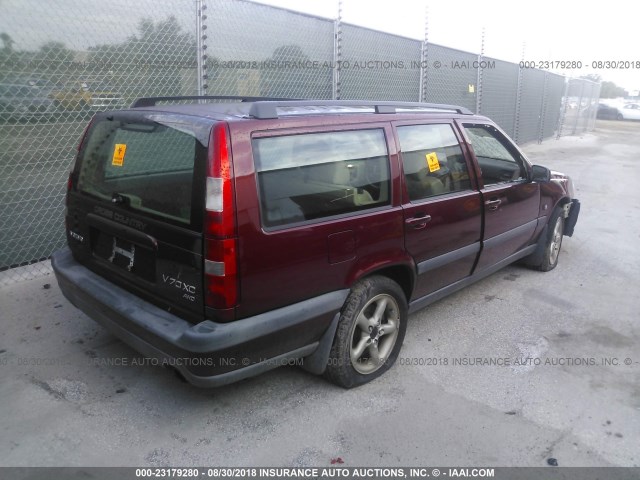 YV1LZ56D7Y2653574 - 2000 VOLVO V70 XC/SE BURGUNDY photo 4