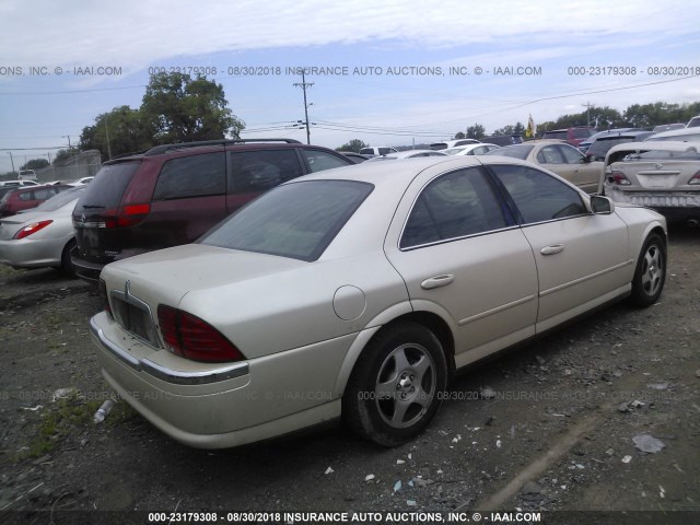 1LNHM86S5YY924926 - 2000 LINCOLN LS TAN photo 4
