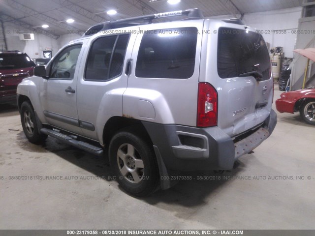 5N1AN08W66C540924 - 2006 NISSAN XTERRA OFF ROAD/S/SE SILVER photo 3