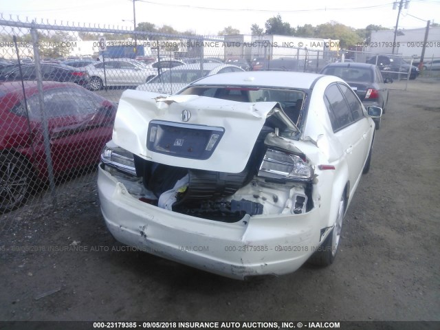 19UUA66265A045778 - 2005 ACURA TL WHITE photo 6