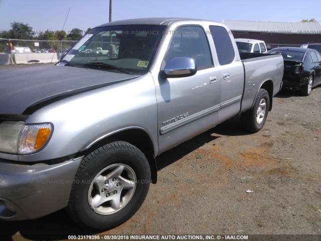 5TBRT341X4S456148 - 2004 TOYOTA TUNDRA ACCESS CAB SR5 GRAY photo 2