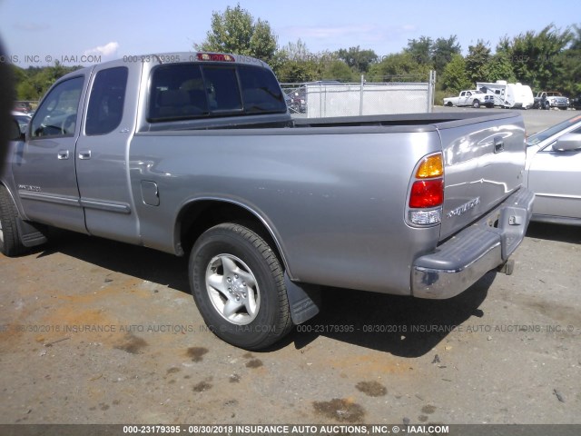 5TBRT341X4S456148 - 2004 TOYOTA TUNDRA ACCESS CAB SR5 GRAY photo 3