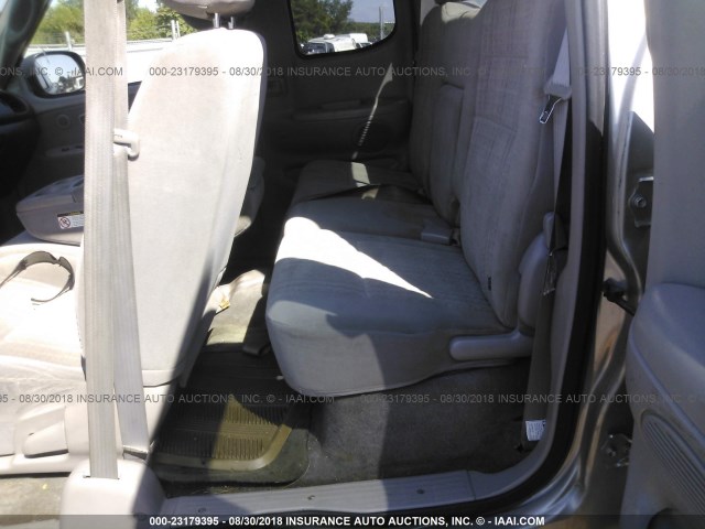 5TBRT341X4S456148 - 2004 TOYOTA TUNDRA ACCESS CAB SR5 GRAY photo 8