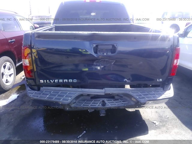 3GCEC13C67G553881 - 2007 CHEVROLET SILVERADO C1500 CREW CAB BLUE photo 6