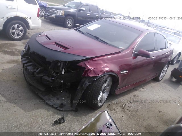 6G2EC57YX9L213160 - 2009 PONTIAC G8 GT BURGUNDY photo 2