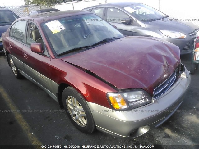 4S3BE686327212942 - 2002 SUBARU LEGACY OUTBACK LIMITED RED photo 1