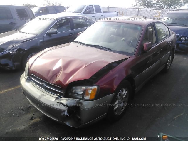 4S3BE686327212942 - 2002 SUBARU LEGACY OUTBACK LIMITED RED photo 2