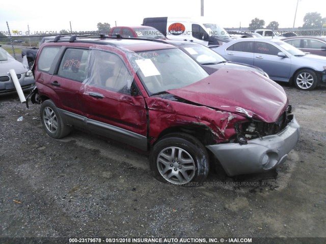 JF1SG676X5H738663 - 2005 SUBARU FORESTER 2.5XS LL BEAN RED photo 1