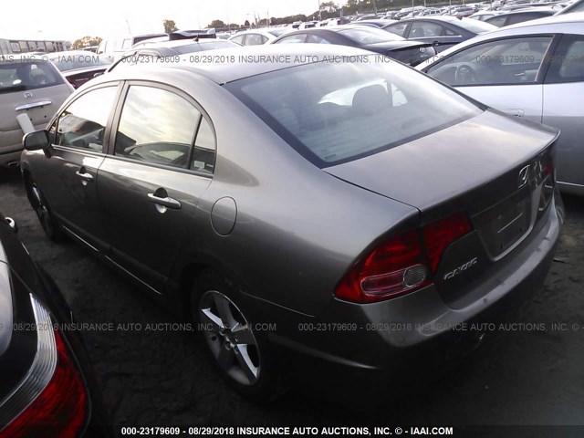 1HGFA16988L044309 - 2008 HONDA CIVIC EXL 灰色 照片 3