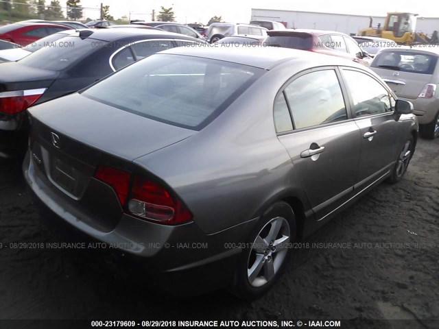 1HGFA16988L044309 - 2008 HONDA CIVIC EXL 灰色 照片 4