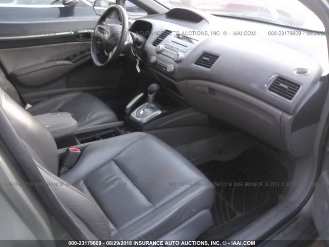 1HGFA16988L044309 - 2008 HONDA CIVIC EXL GRAY photo 5