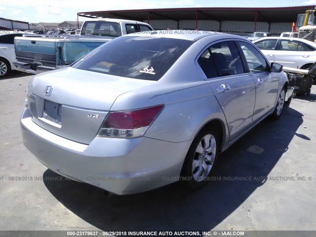 1HGCP36858A063576 - 2008 HONDA ACCORD EXL SILVER photo 4