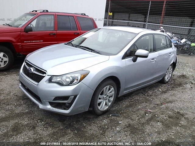 JF1GPAC65F8214787 - 2015 SUBARU IMPREZA PREMIUM SILVER photo 2