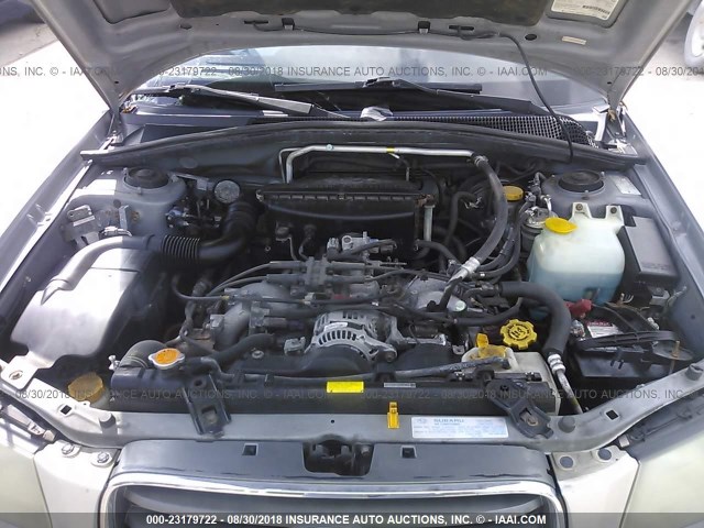 JF1SG65683H758572 - 2003 SUBARU FORESTER 2.5XS ვერცხლისფერი ფოტო 10