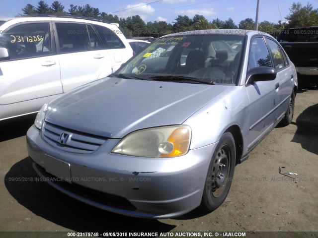 2HGES15143H544638 - 2003 HONDA CIVIC DX SILVER photo 2