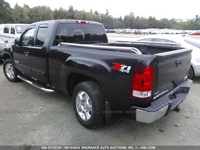 1GTR2WE70CZ224251 - 2012 GMC SIERRA K1500 SLT BLACK photo 3