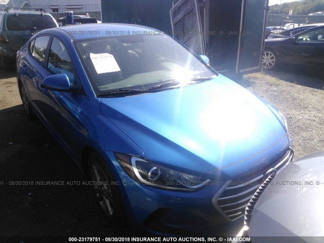 5NPD84LF9JH220730 - 2018 HYUNDAI ELANTRA SEL/VALUE/LIMITED BLUE photo 6