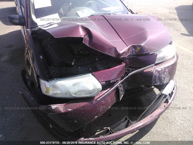 1G8AL52F63Z163899 - 2003 SATURN ION LEVEL 3 BURGUNDY photo 6