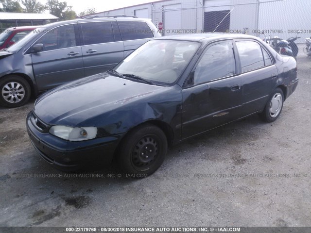 1NXBR12E9XZ144853 - 1999 TOYOTA COROLLA VE/CE/LE Navy photo 2