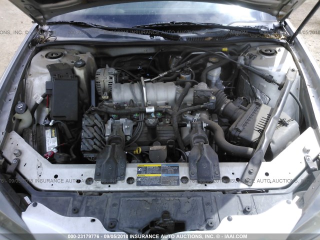 2G2WP552281145588 - 2008 PONTIAC GRAND PRIX Сріблястий фото 10