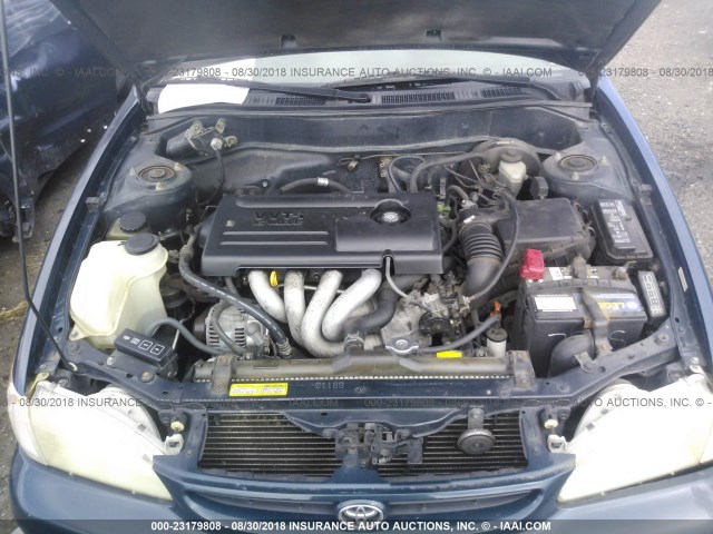 2T1BR12E2YC267123 - 2000 TOYOTA COROLLA VE/CE/LE TEAL photo 10