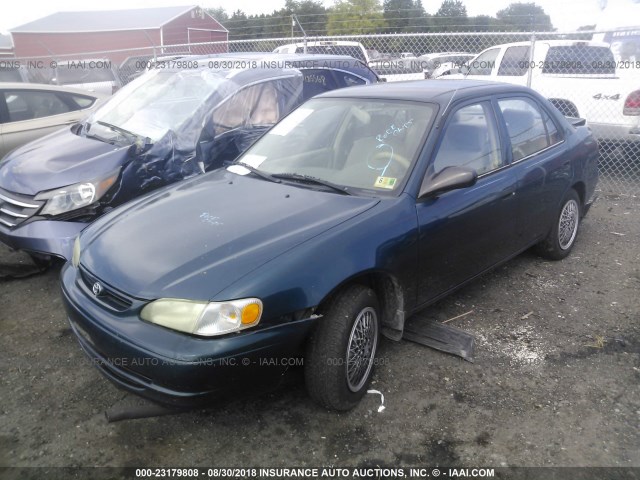 2T1BR12E2YC267123 - 2000 TOYOTA COROLLA VE/CE/LE TEAL photo 2