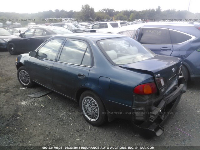 2T1BR12E2YC267123 - 2000 TOYOTA COROLLA VE/CE/LE TEAL photo 3