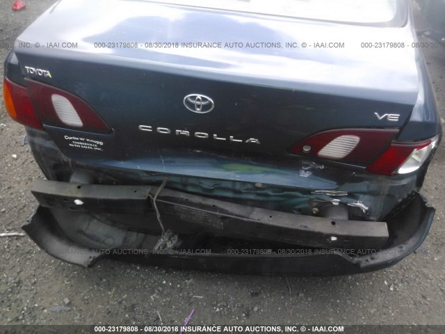 2T1BR12E2YC267123 - 2000 TOYOTA COROLLA VE/CE/LE TEAL photo 6