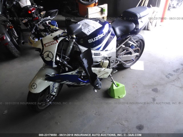 JS1GR7HA232105930 - 2003 SUZUKI GSX-R750 BLUE photo 2