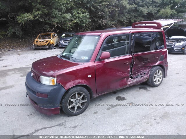 JTLKT324964117549 - 2006 TOYOTA SCION XB Бордовый фото 2
