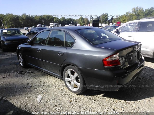 4S3BL626697214046 - 2009 SUBARU LEGACY 2.5I LIMITED GRAY photo 3