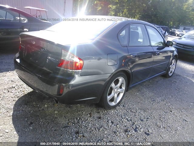 4S3BL626697214046 - 2009 SUBARU LEGACY 2.5I LIMITED GRAY photo 4