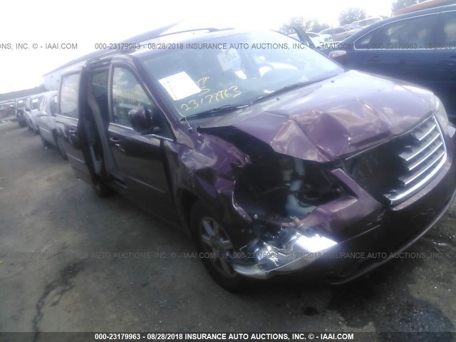 2A8HR54P78R693253 - 2008 CHRYSLER TOWN & COUNTRY TOURING MAROON photo 1