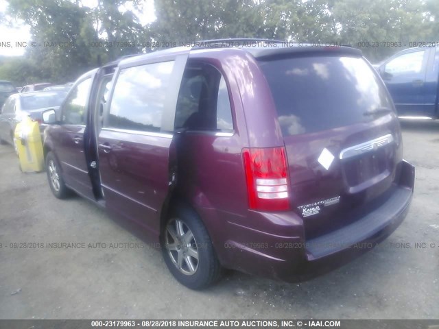 2A8HR54P78R693253 - 2008 CHRYSLER TOWN & COUNTRY TOURING MAROON photo 3