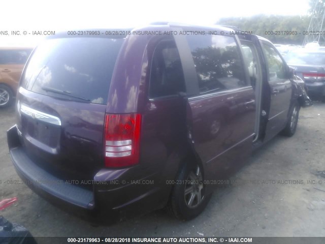 2A8HR54P78R693253 - 2008 CHRYSLER TOWN & COUNTRY TOURING MAROON photo 4