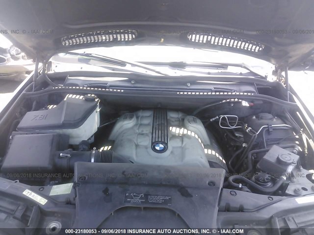 5UXFB535X5LV13205 - 2005 BMW X5 4.4I BLACK photo 10