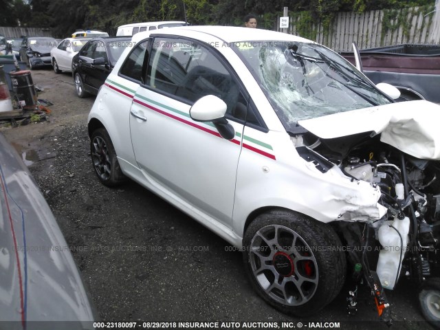 3C3CFFBR4FT755842 - 2015 FIAT 500 SPORT WHITE photo 1