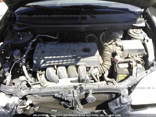 2T1KR30E57C642483 - 2007 TOYOTA COROLLA MATRIX XR BLACK photo 10