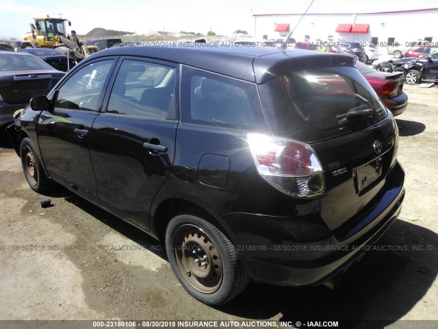 2T1KR30E57C642483 - 2007 TOYOTA COROLLA MATRIX XR BLACK photo 3