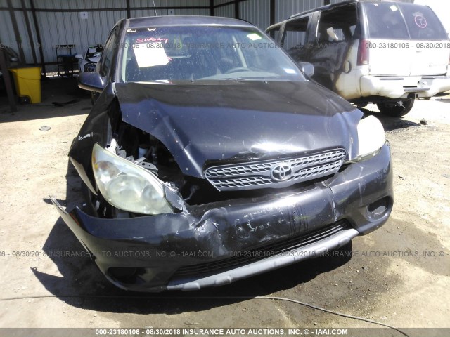 2T1KR30E57C642483 - 2007 TOYOTA COROLLA MATRIX XR BLACK photo 6